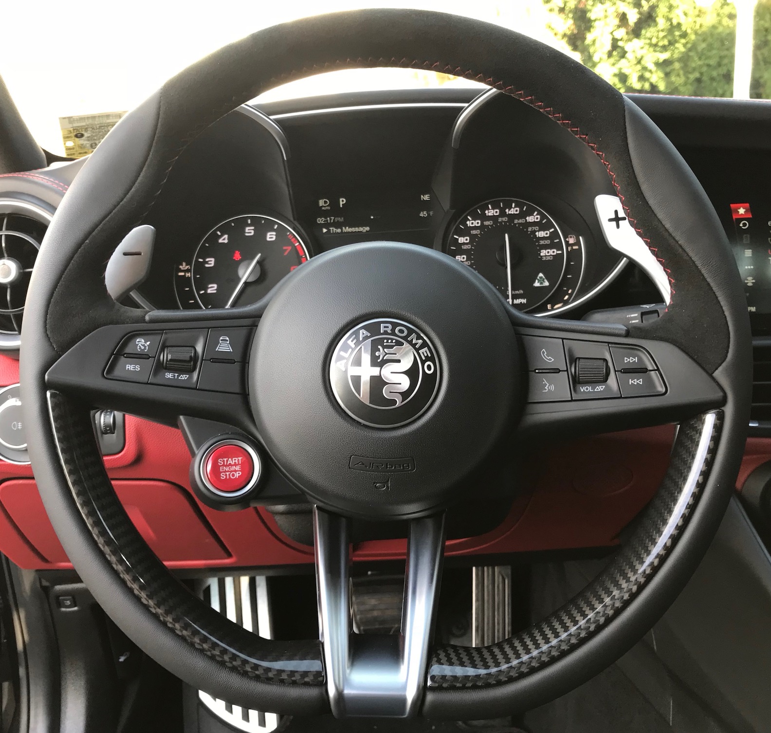 Alfa Romeo Giulia Qv Carbon Fiber Leather Alcantara