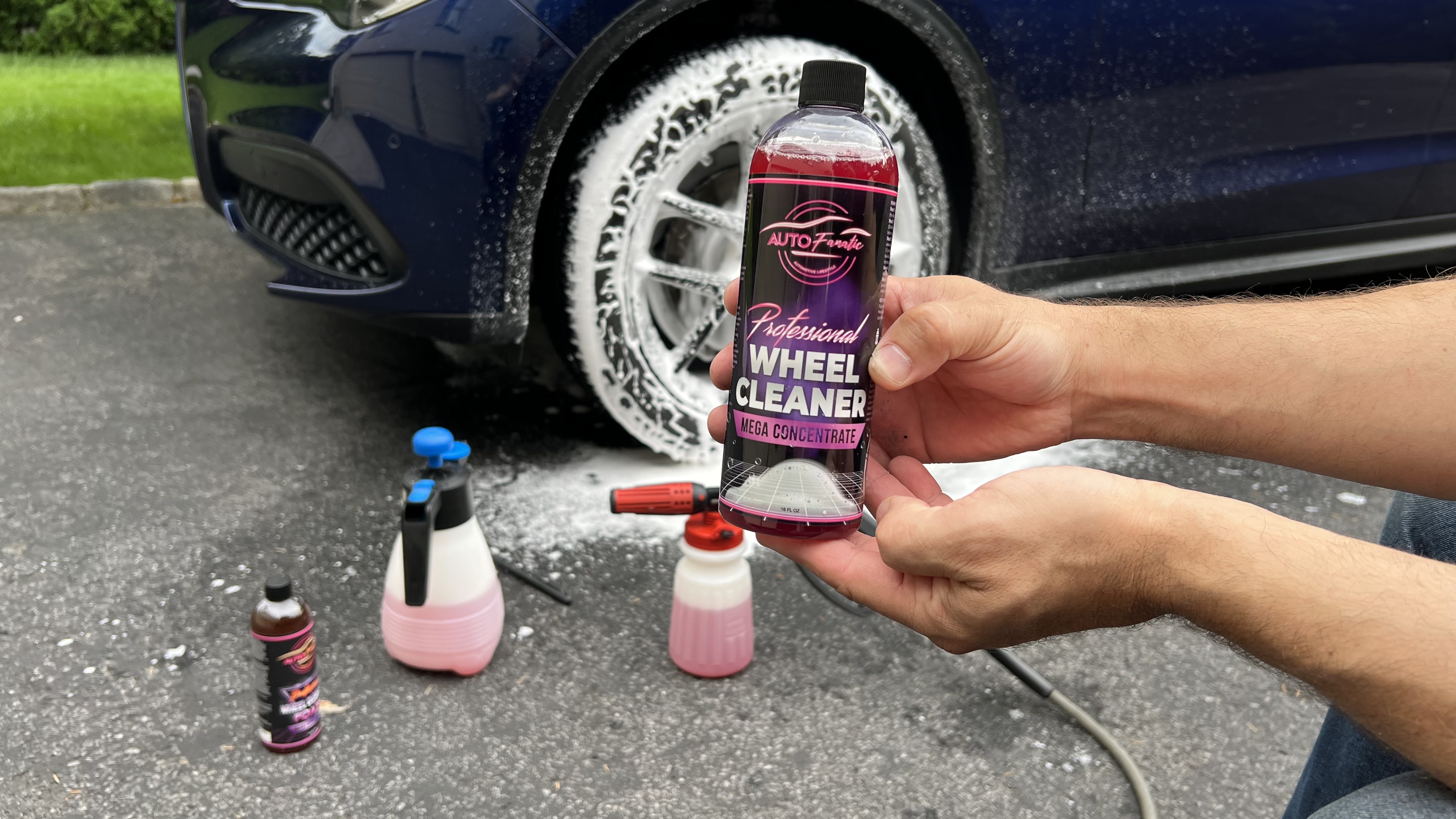 Adam’s Wheel & Tire Cleaner 2-Pack - Professional All in One Tire & Wheel Cleaner Use w/Wheel Brush & Tire Brush | Car Wash Wheel Cleaning Spray for