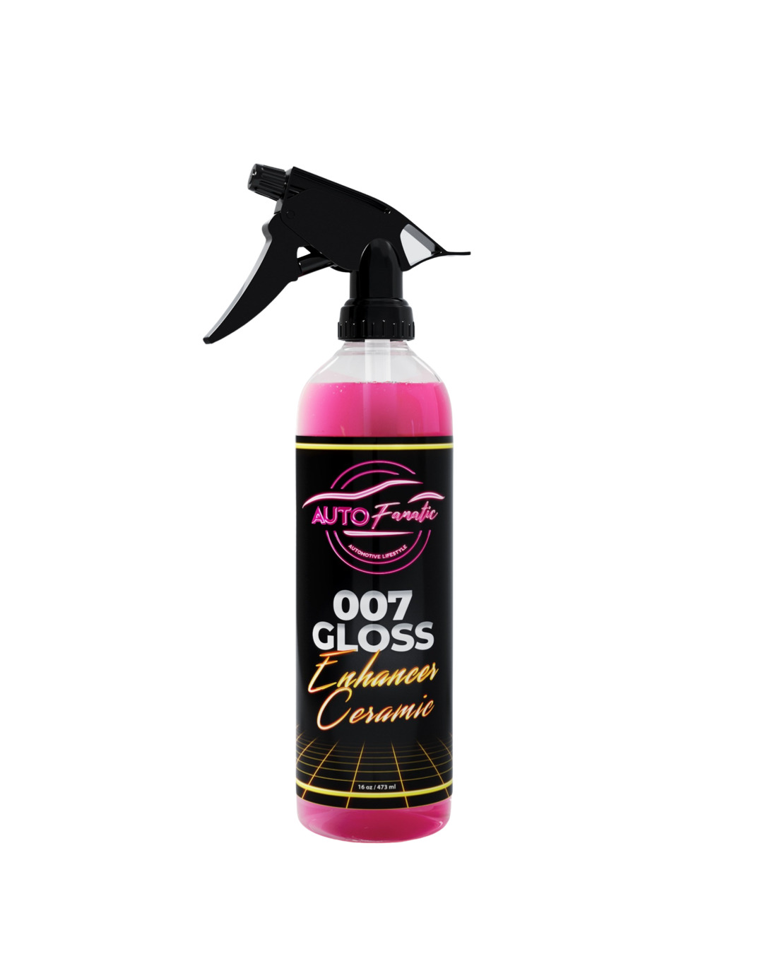Auto Fanatic 007 Gloss Enhancer Sio2 Ceramic Detailer & Spray Sealant 16oz  With Professional Sprayer